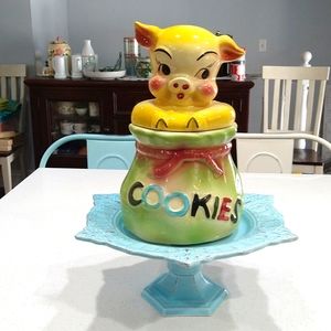 Vintage "pig in a poke" cookie jar